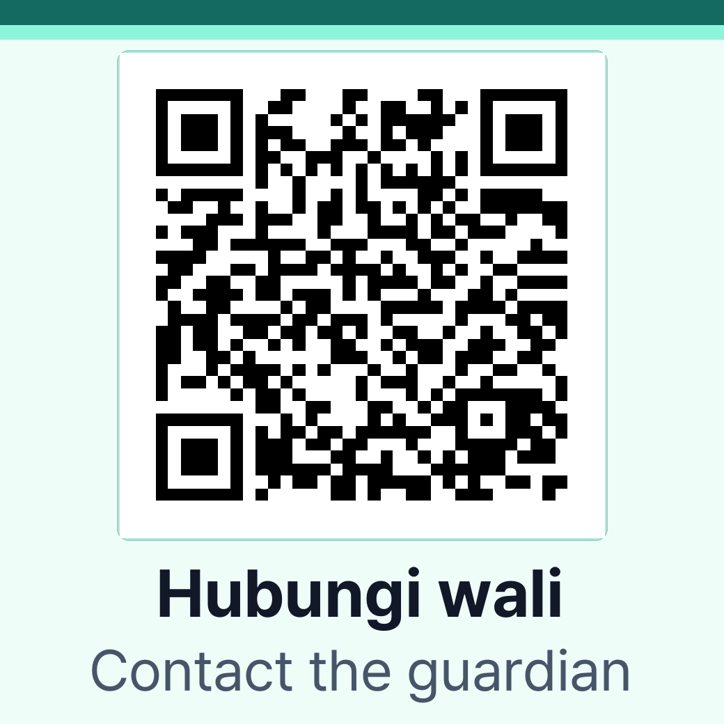 Kode QR demo penemu dengan desain sistem Safety Basic