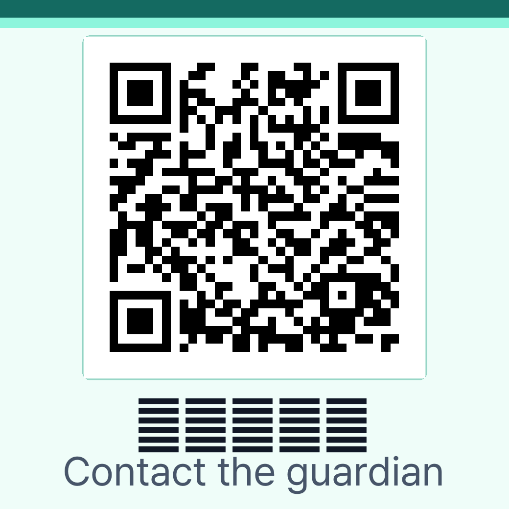 Safety Basic 系統設計的拾獲者示範 QR 碼