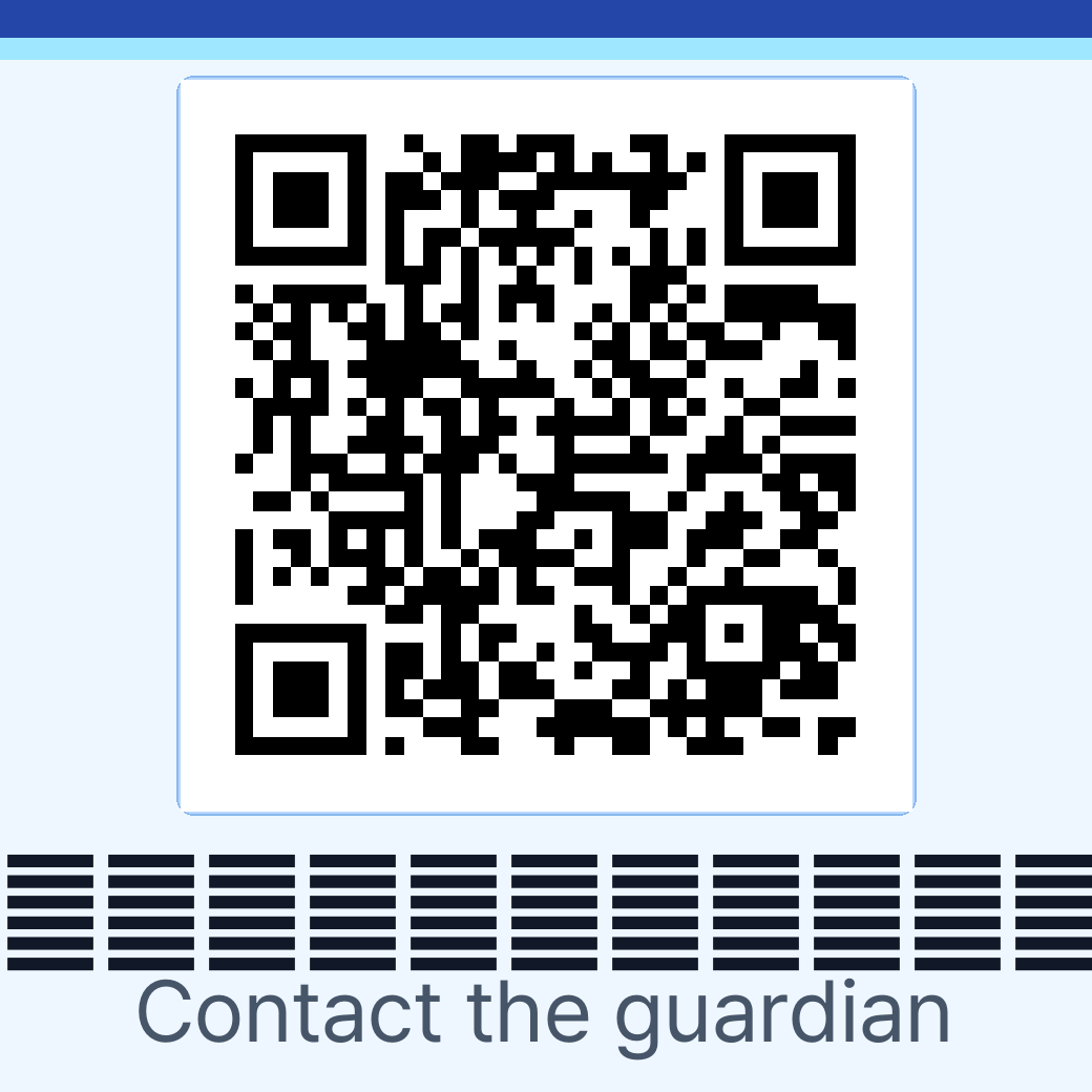 รหัส QR เดโมหน้าจอผู้พบ ดีไซน์ระบบ Safety Plus