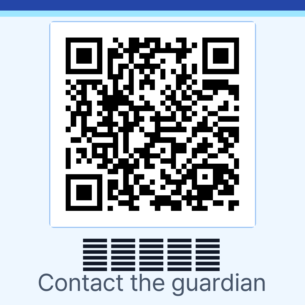 Safety Plus 系統設計的拾獲者示範 QR 碼