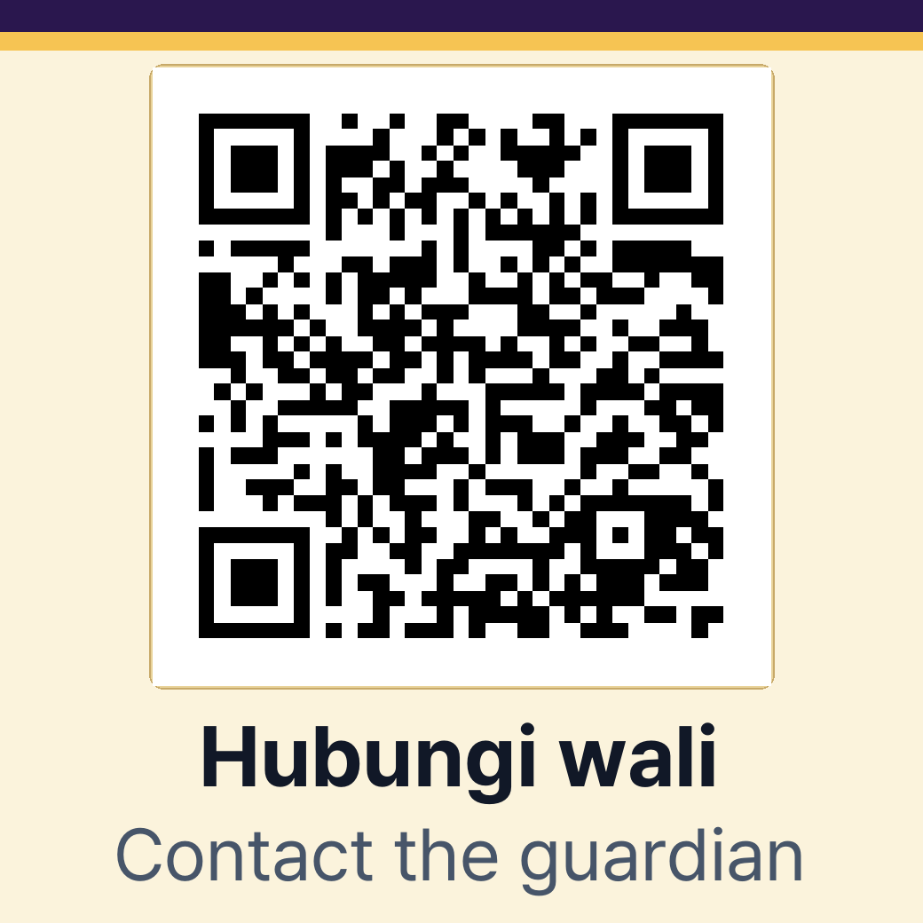 Kode QR demo penemu dengan desain sistem Safety Premium