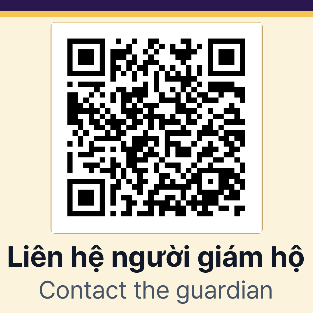 Mã QR demo người tìm thấy theo thiết kế hệ thống Safety Premium